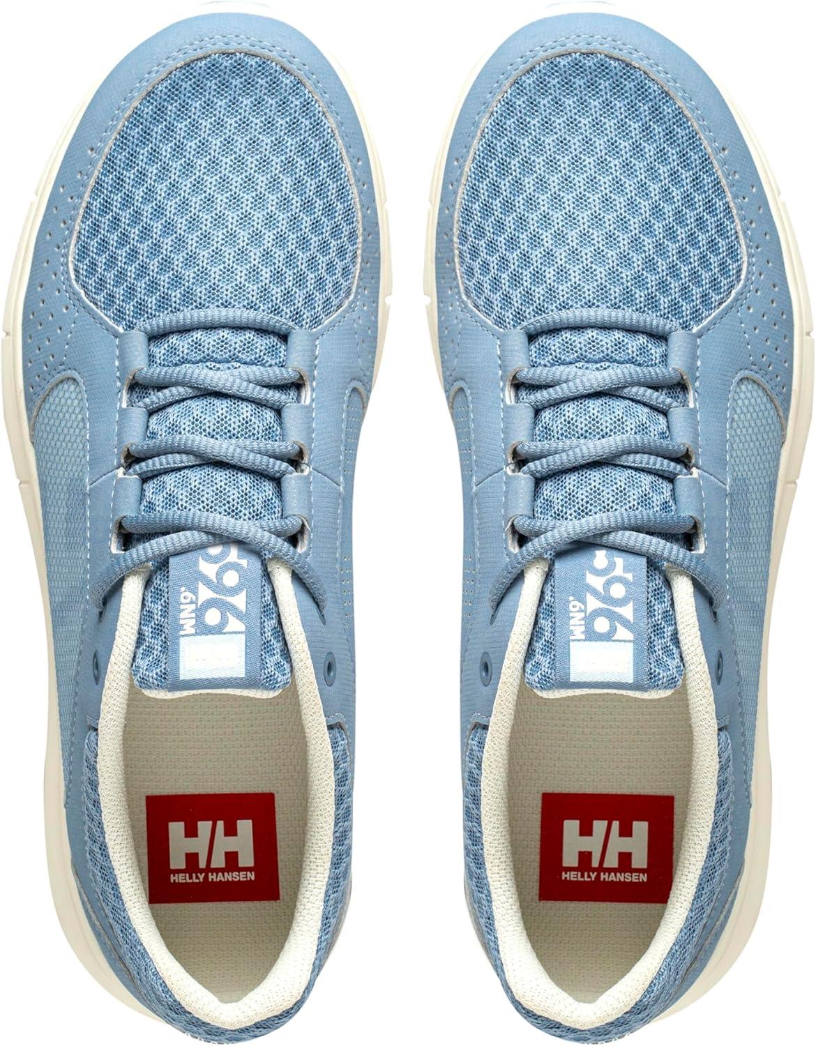 imageHellyHansen Ahiga V4 Sailing Sneakers for Women with QuickDry Construction Eva Insole and Rubber OutsoleWindy Blue