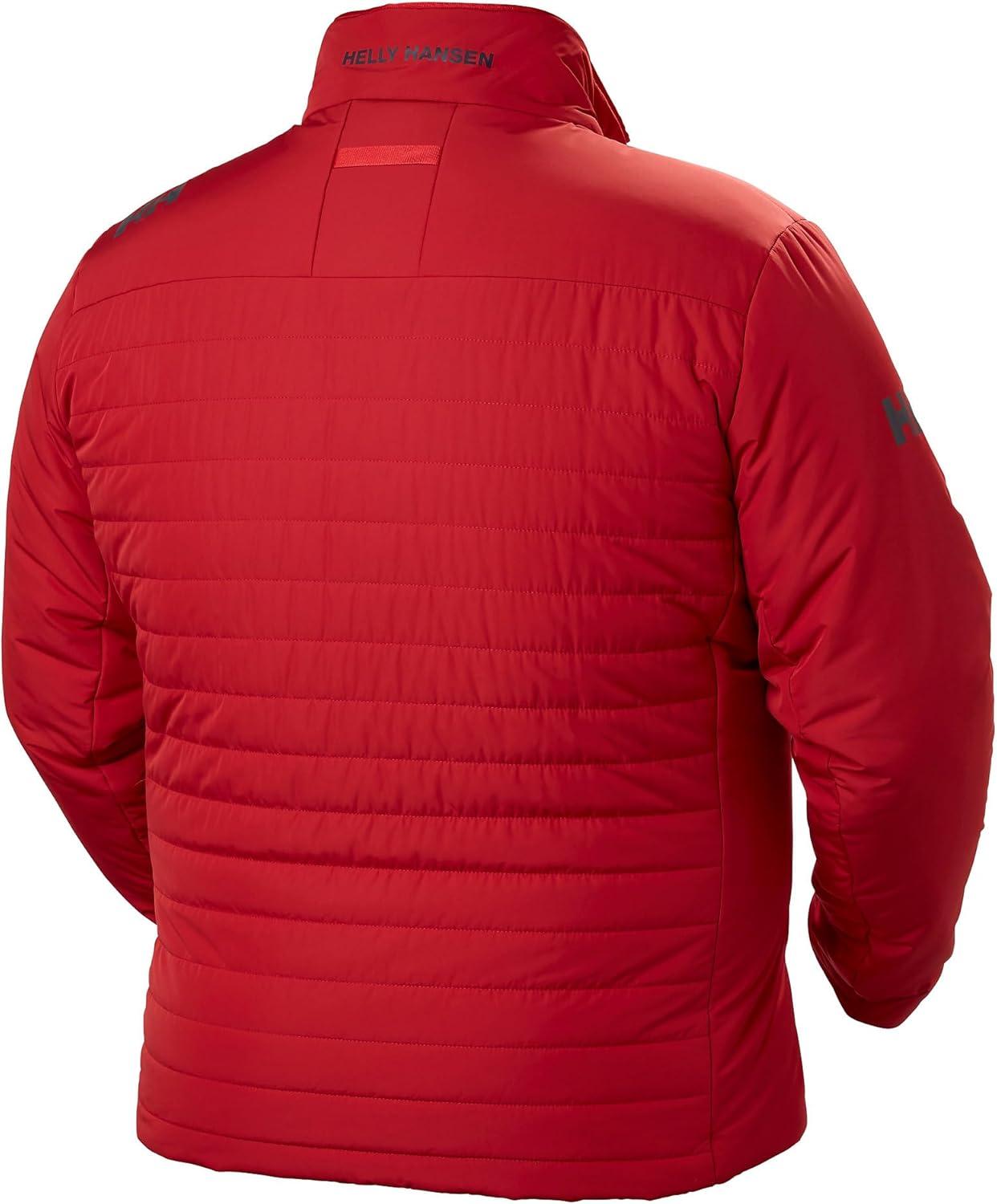 imageHellyHansen Crew Insulator Jacket 20 Men Lightweight Warm Sailing Jacket Water Resistant Windproof Primaloft Insulation162 Red