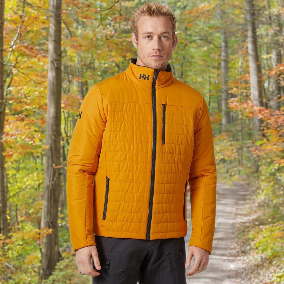 imageHellyHansen Crew Insulator Jacket 20 Men Lightweight Warm Sailing Jacket Water Resistant Windproof Primaloft Insulation328 Cloudberry