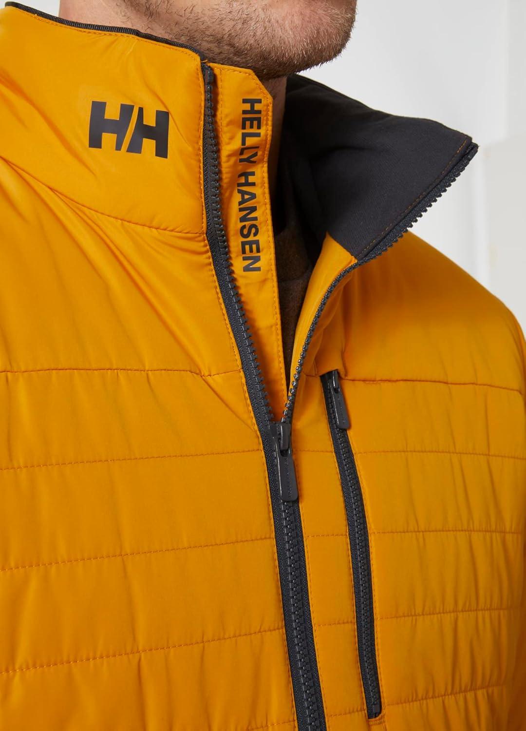imageHellyHansen Crew Insulator Jacket 20 Men Lightweight Warm Sailing Jacket Water Resistant Windproof Primaloft Insulation328 Cloudberry