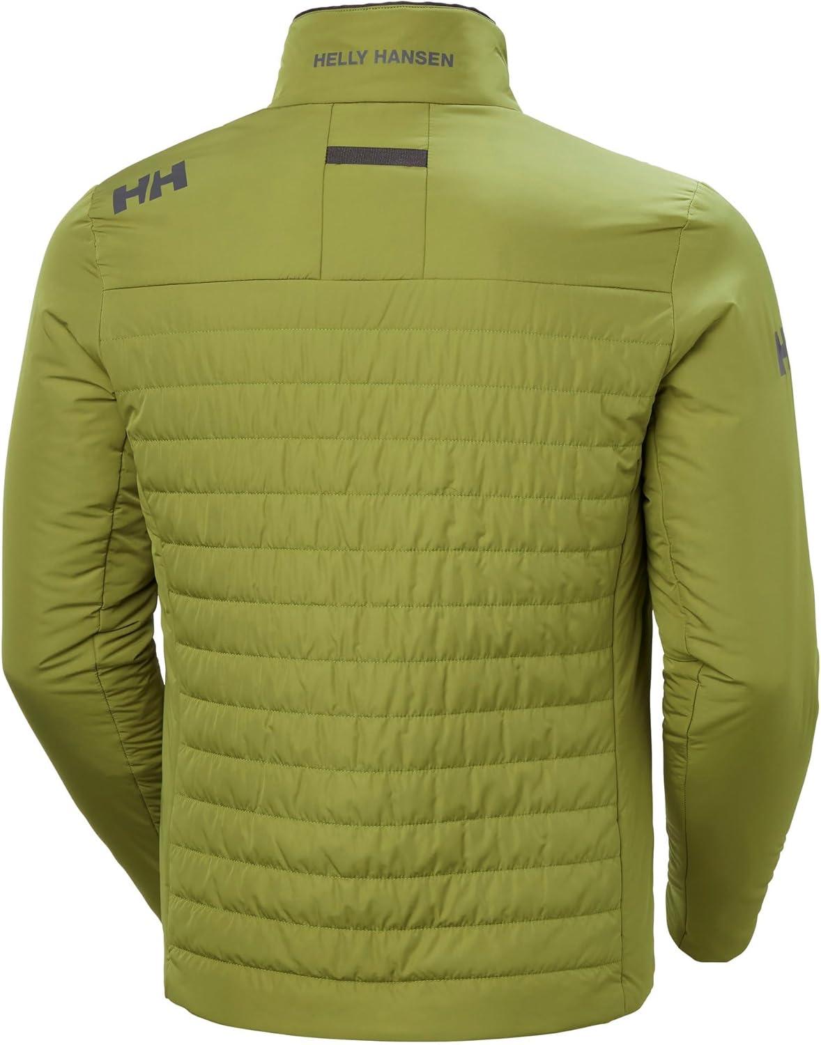 imageHellyHansen Crew Insulator Jacket 20 Men Lightweight Warm Sailing Jacket Water Resistant Windproof Primaloft Insulation461 Green
