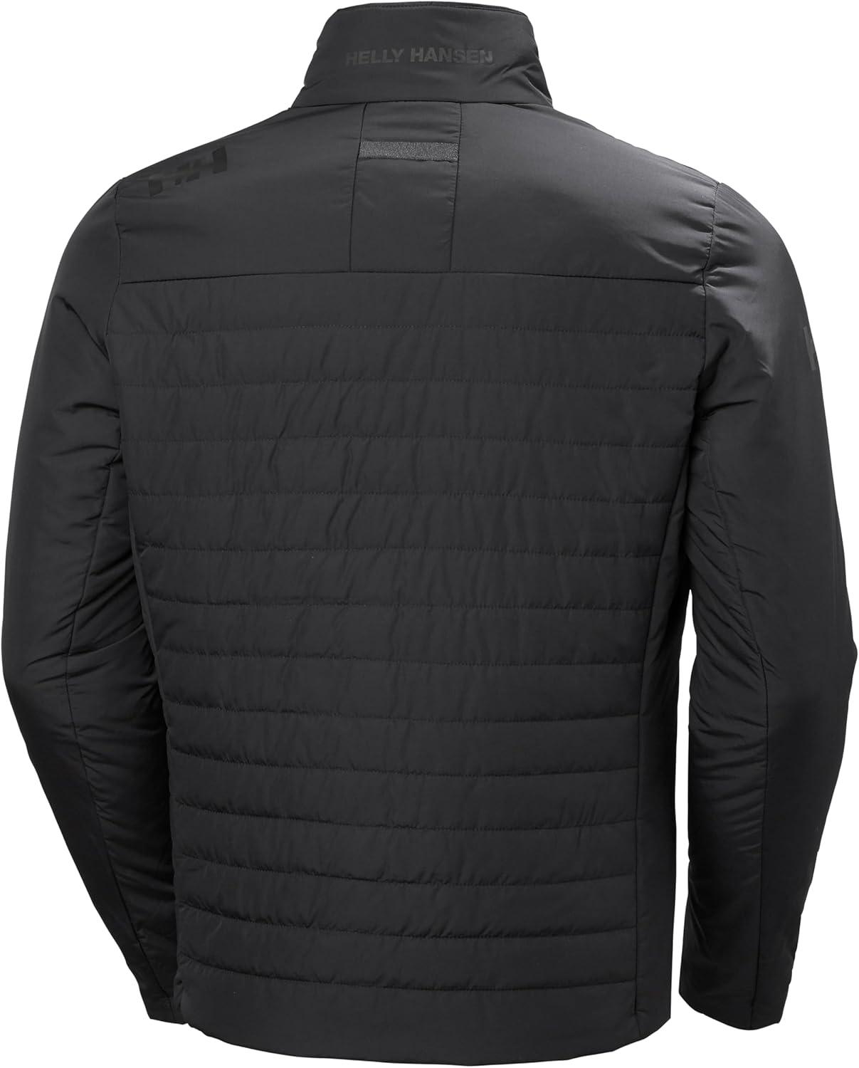 imageHellyHansen Crew Insulator Jacket 20 Men Lightweight Warm Sailing Jacket Water Resistant Windproof Primaloft Insulation980 Ebony