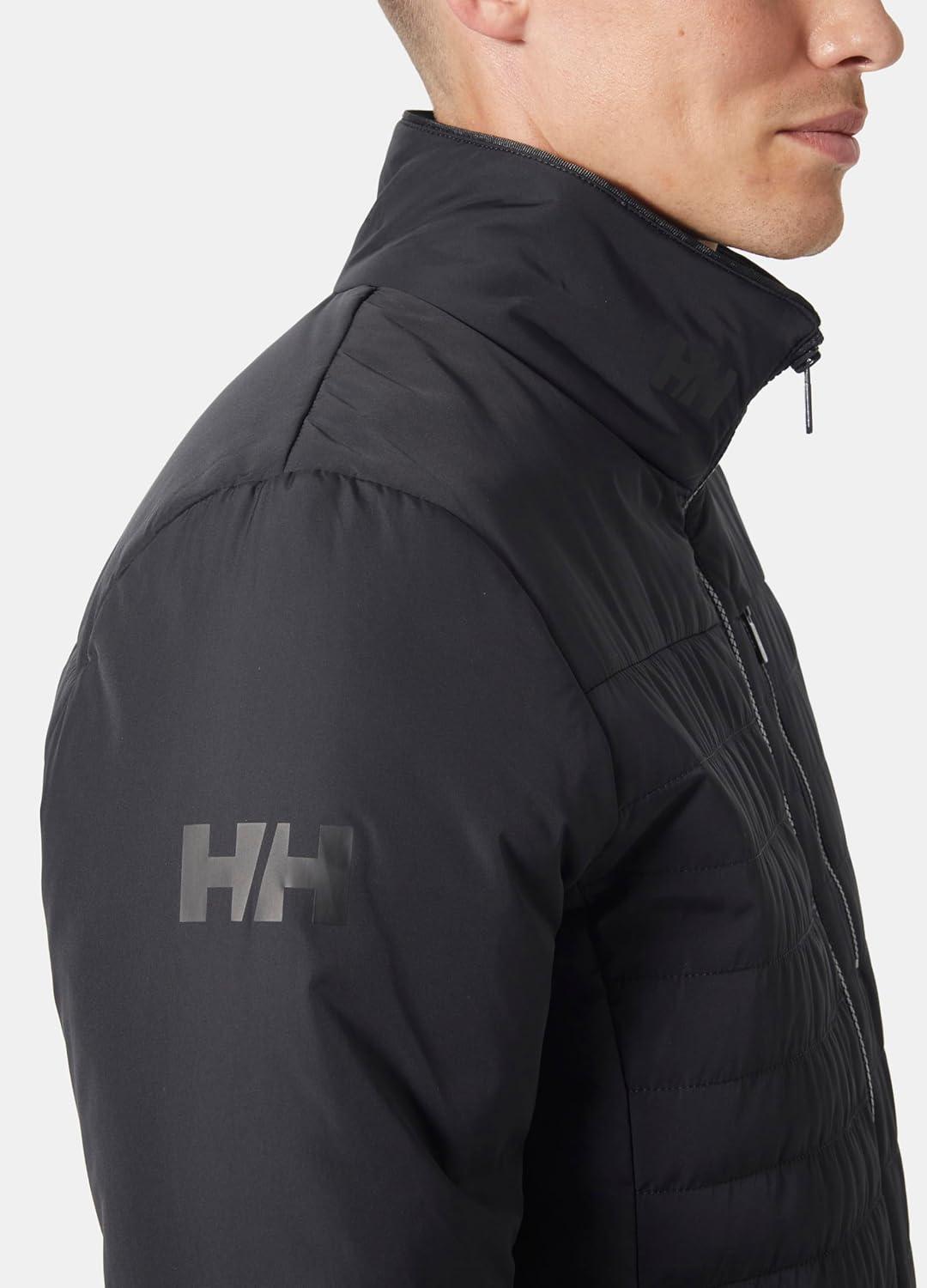 imageHellyHansen Crew Insulator Jacket 20 Men Lightweight Warm Sailing Jacket Water Resistant Windproof Primaloft Insulation980 Ebony