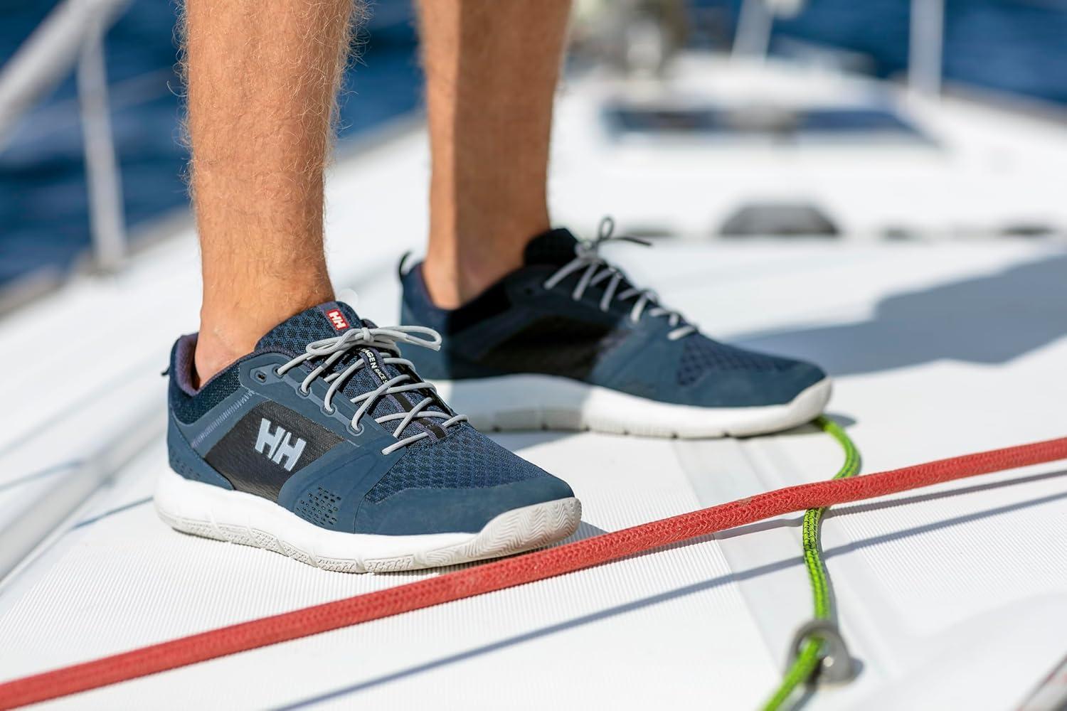 imageHellyHansen F1 Offshore Sailing Sneakers for Men QuickDry Mesh Boat Shoes NonMarking Traction Sailing Footwear597 NavyGraphite BlueOff