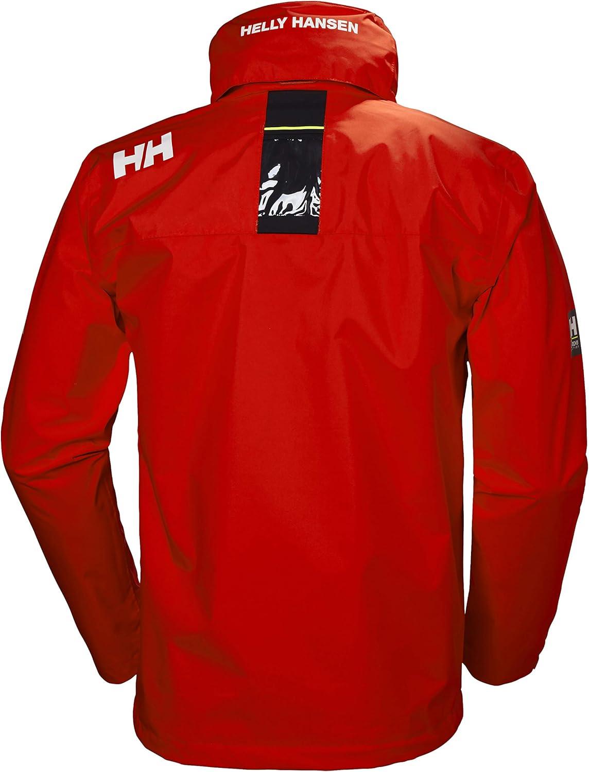 imageHellyHansen Mens Crew Hooded Waterproof Sailing Jacket147 Cherry Tomato