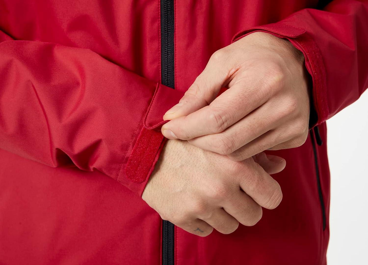 imageHellyHansen Mens Crew Hooded Waterproof Sailing Jacket162 Red