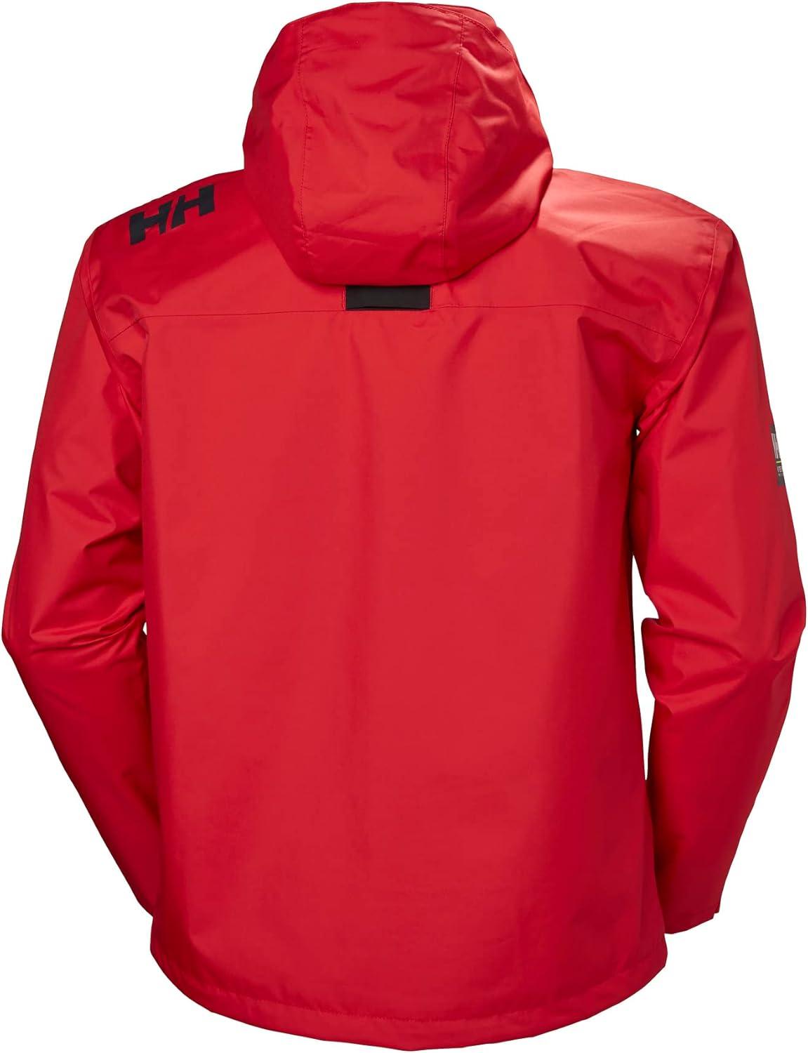 imageHellyHansen Mens Crew Hooded Waterproof Sailing Jacket162 Red