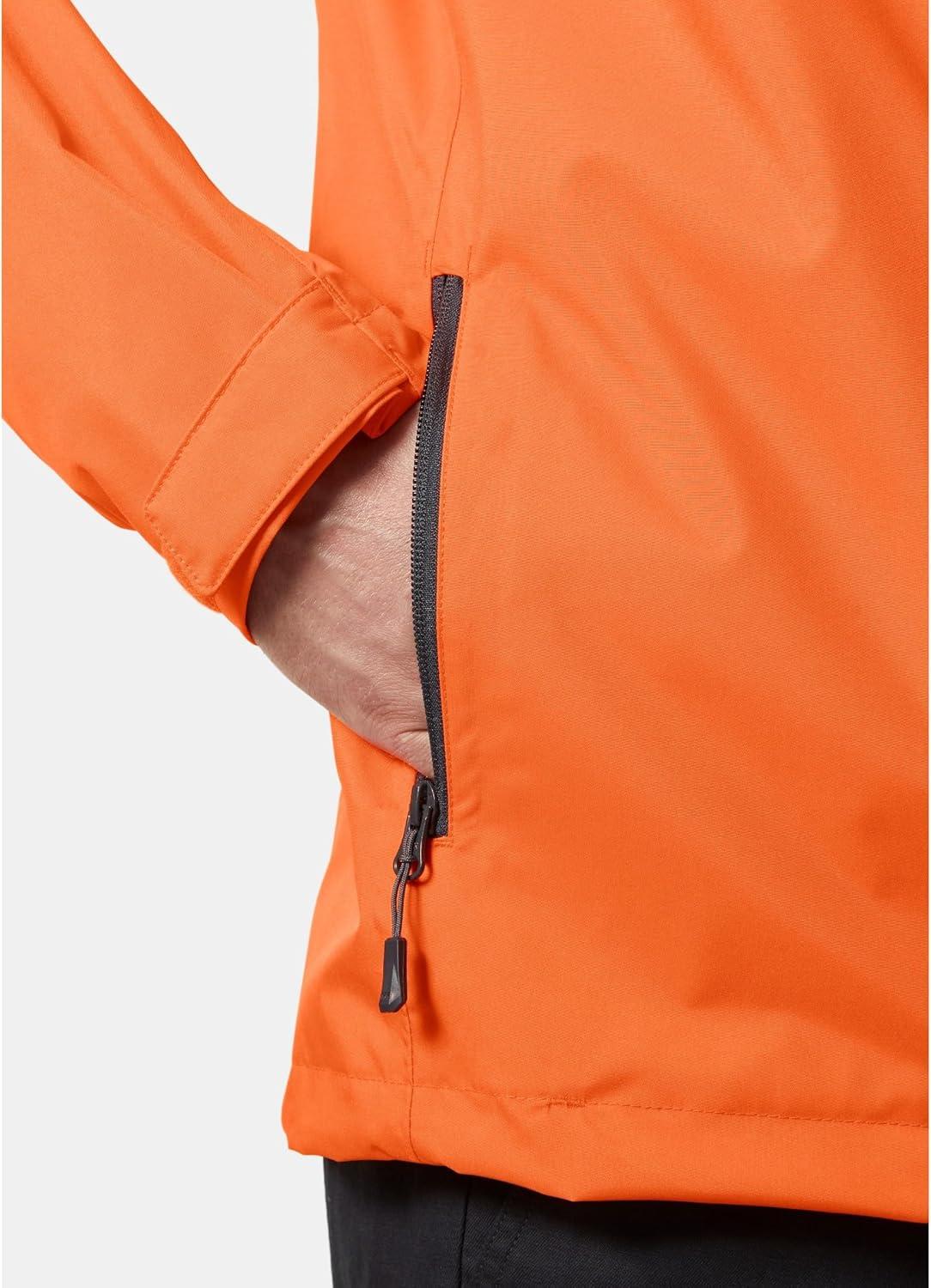 imageHellyHansen Mens Crew Hooded Waterproof Sailing Jacket307 Flame
