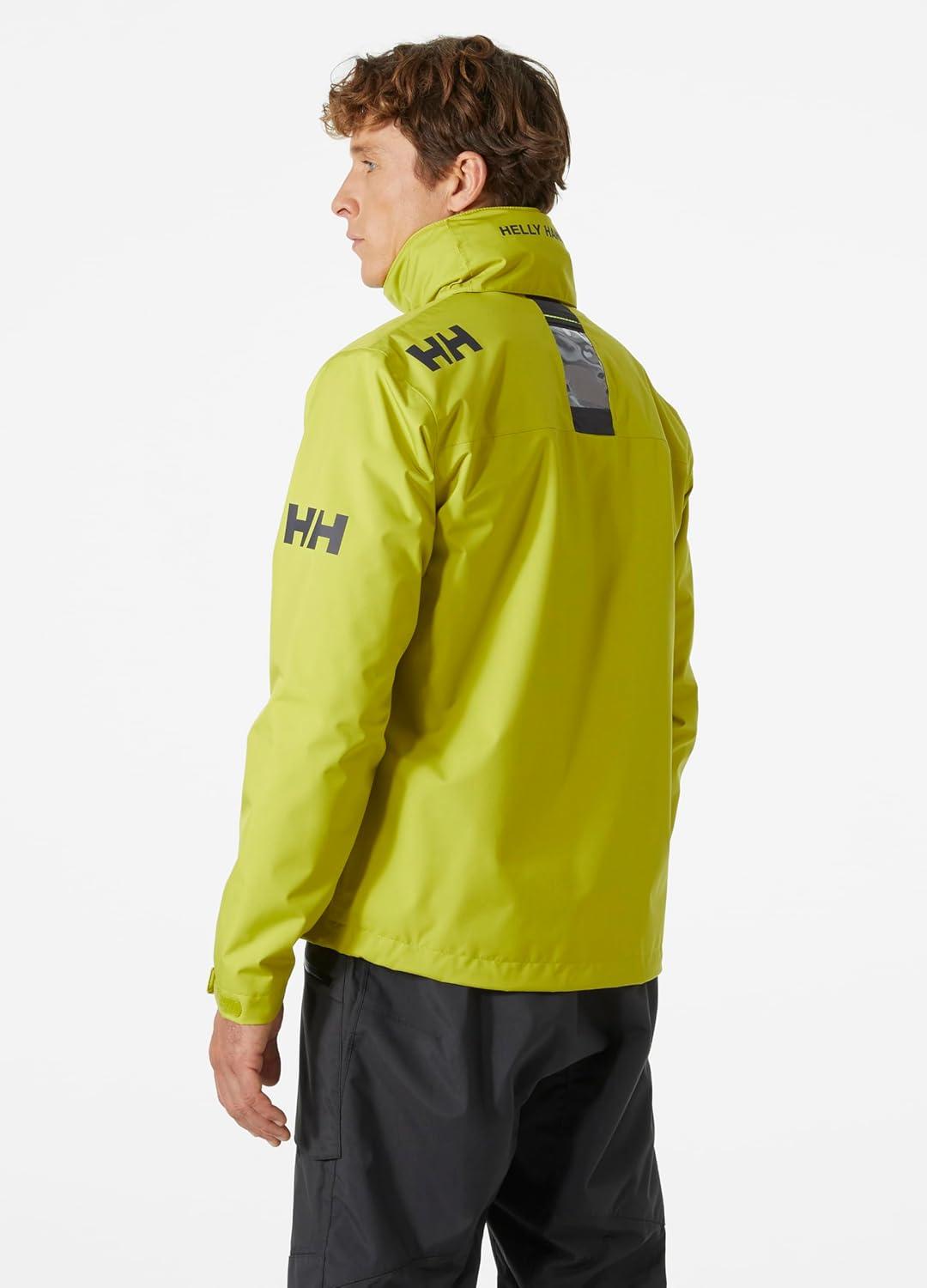 imageHellyHansen Mens Crew Hooded Waterproof Sailing Jacket452 Bright Moss