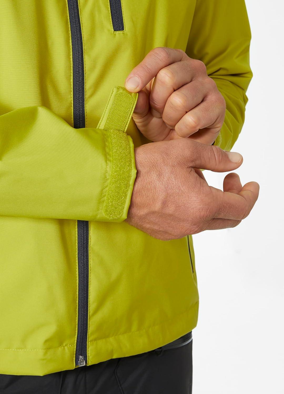 imageHellyHansen Mens Crew Hooded Waterproof Sailing Jacket452 Bright Moss