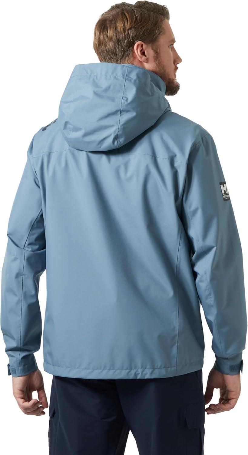 imageHellyHansen Mens Crew Hooded Waterproof Sailing Jacket601 Washed Navy