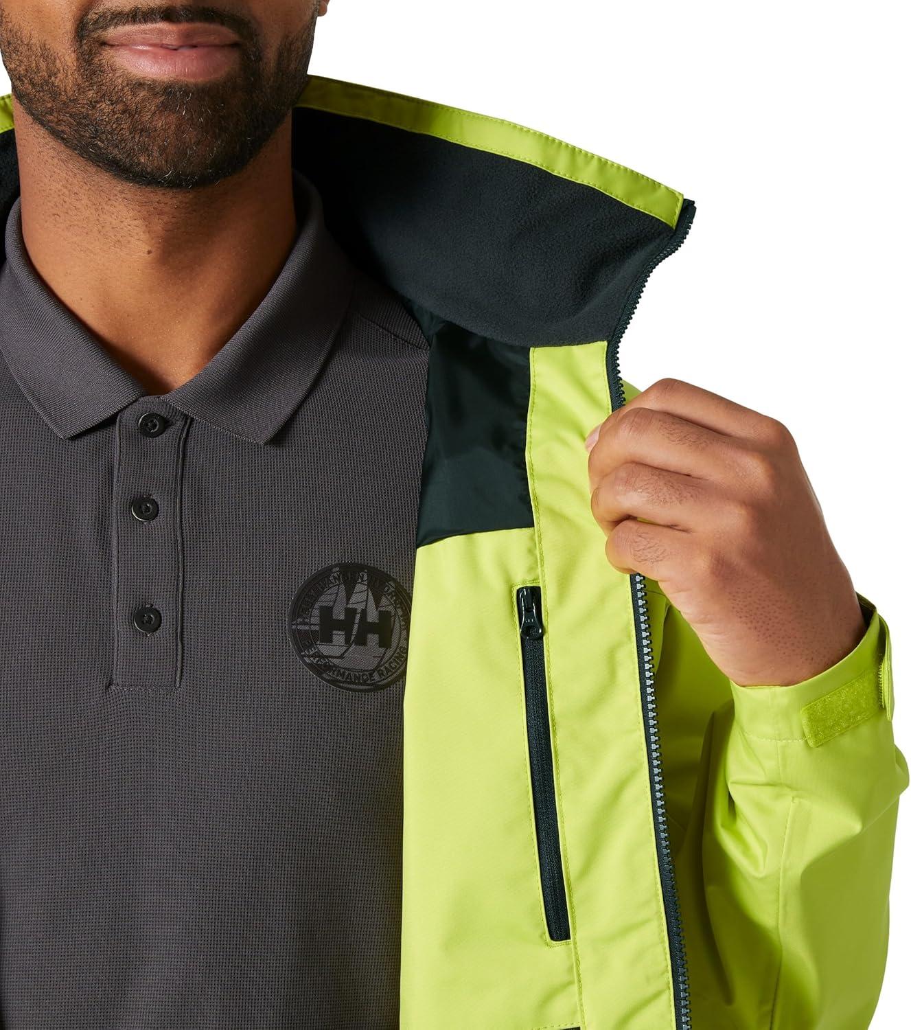 imageHellyHansen Mens Crew Midlayer Jacket 20410 Cyber Lime