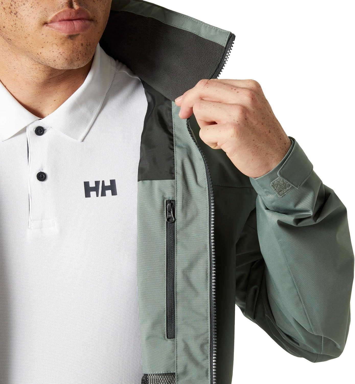imageHellyHansen Mens Crew Midlayer Jacket 20485 Grey Cactus