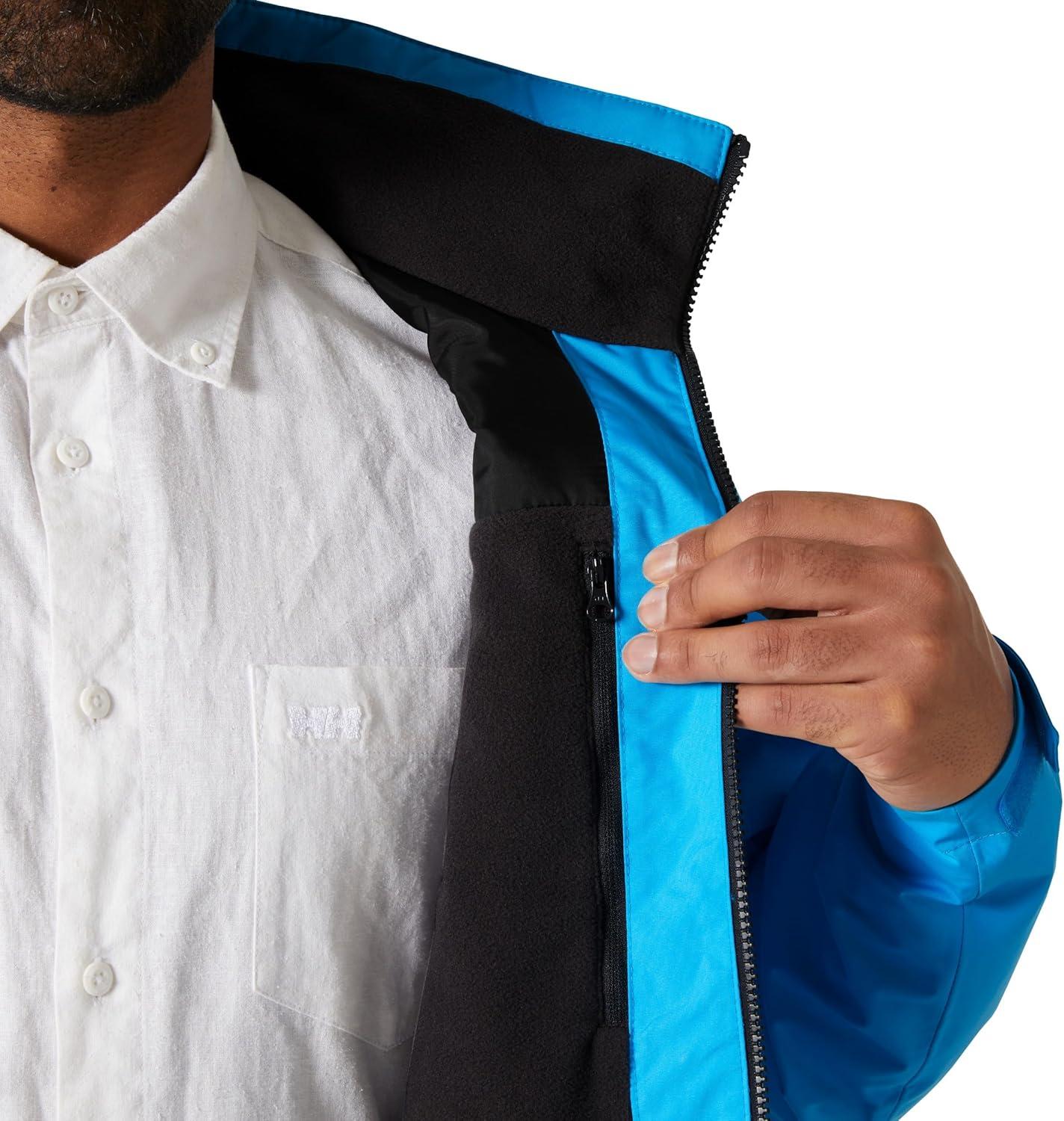 imageHellyHansen Mens Crew Midlayer Jacket 20645 Cyan