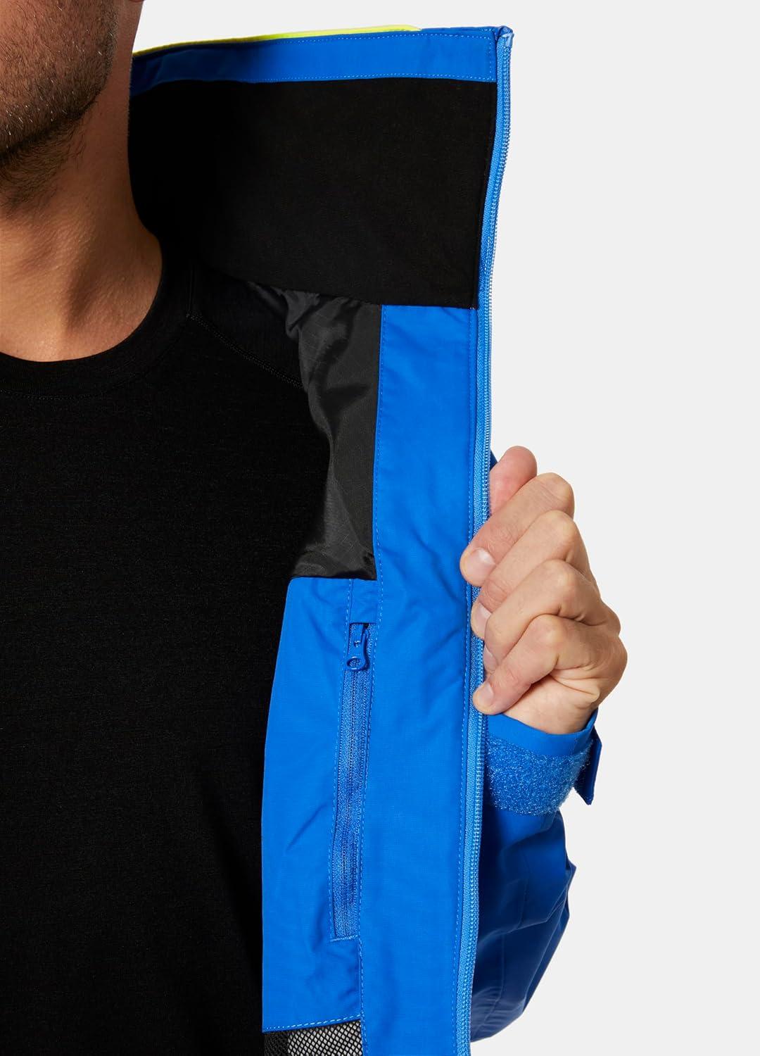 imageHellyHansen Salt Original Jacket Mens Sailing Coat Flag Stripe Waterproof HELLY TECH Reflective Hood543 Cobalt 20