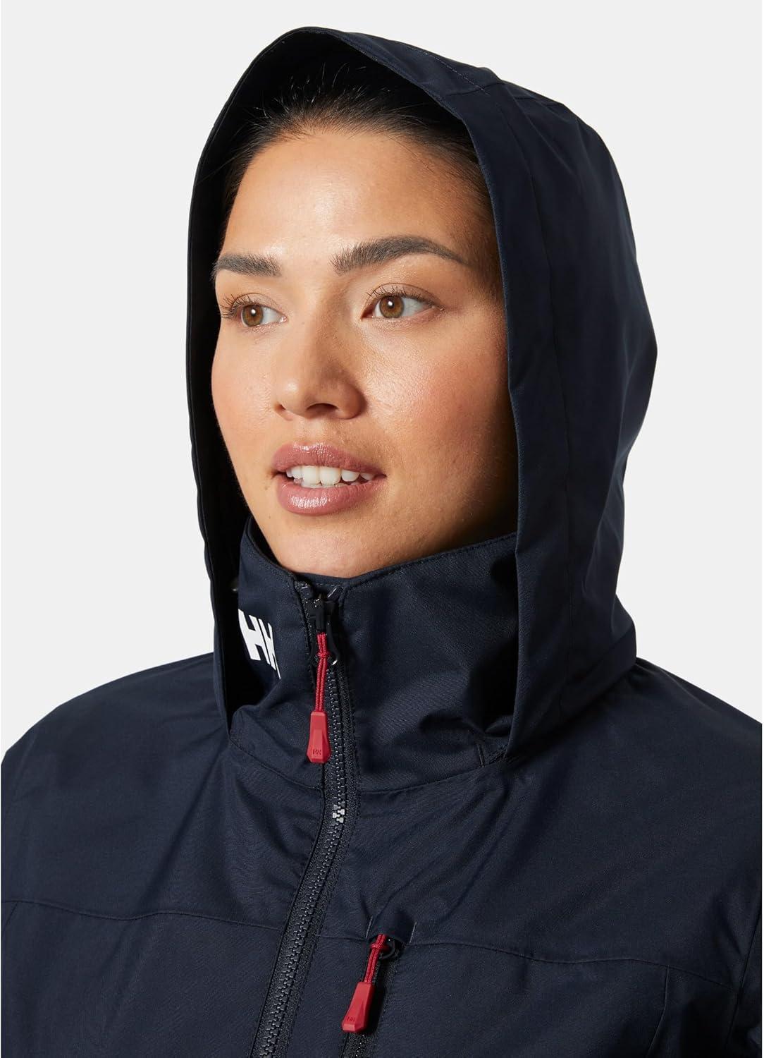 imageHellyHansen Womens Crew Hooded Sailing Jacket 20597 Navy