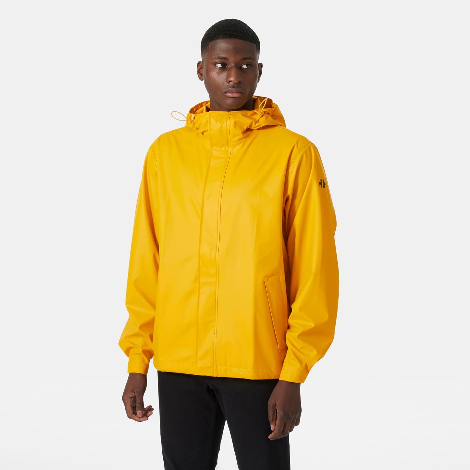 imageHellyHansen mens Moss Hooded Waterproof Windproof Raincoat Jacket344 Essential Yellow