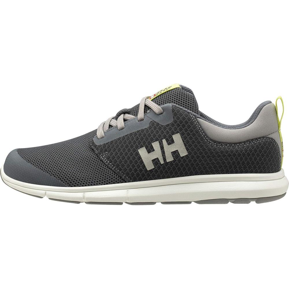 imageHellyHansen Ahiga V4 HP Boat Shoes for Men Breathable Lightweight and HardWearing Textile with EVA Cushion Midsole and Rubber Traction Outsole964 CharcoalEbonyNew Light Grey