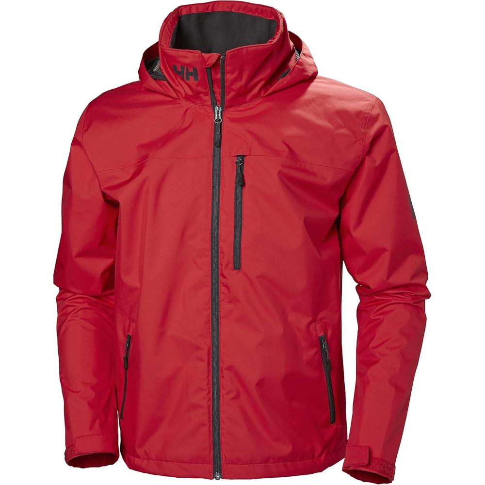 imageHellyHansen Mens Crew Hooded Waterproof Sailing Jacket162 Red