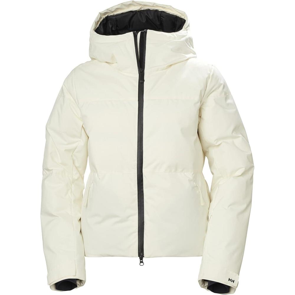 imageHellyHansen Nora Short Puffy Jacket For Women SkiingJackets Seam Sealed Insulated Baffles Brushed Lining Pockets047 Snow