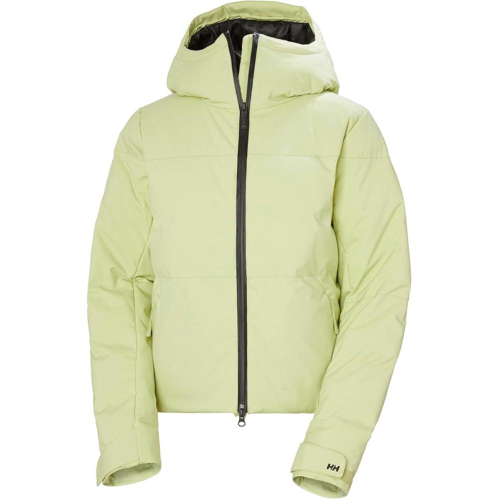 imageHellyHansen Nora Short Puffy Jacket For Women SkiingJackets Seam Sealed Insulated Baffles Brushed Lining Pockets498 Iced Matcha