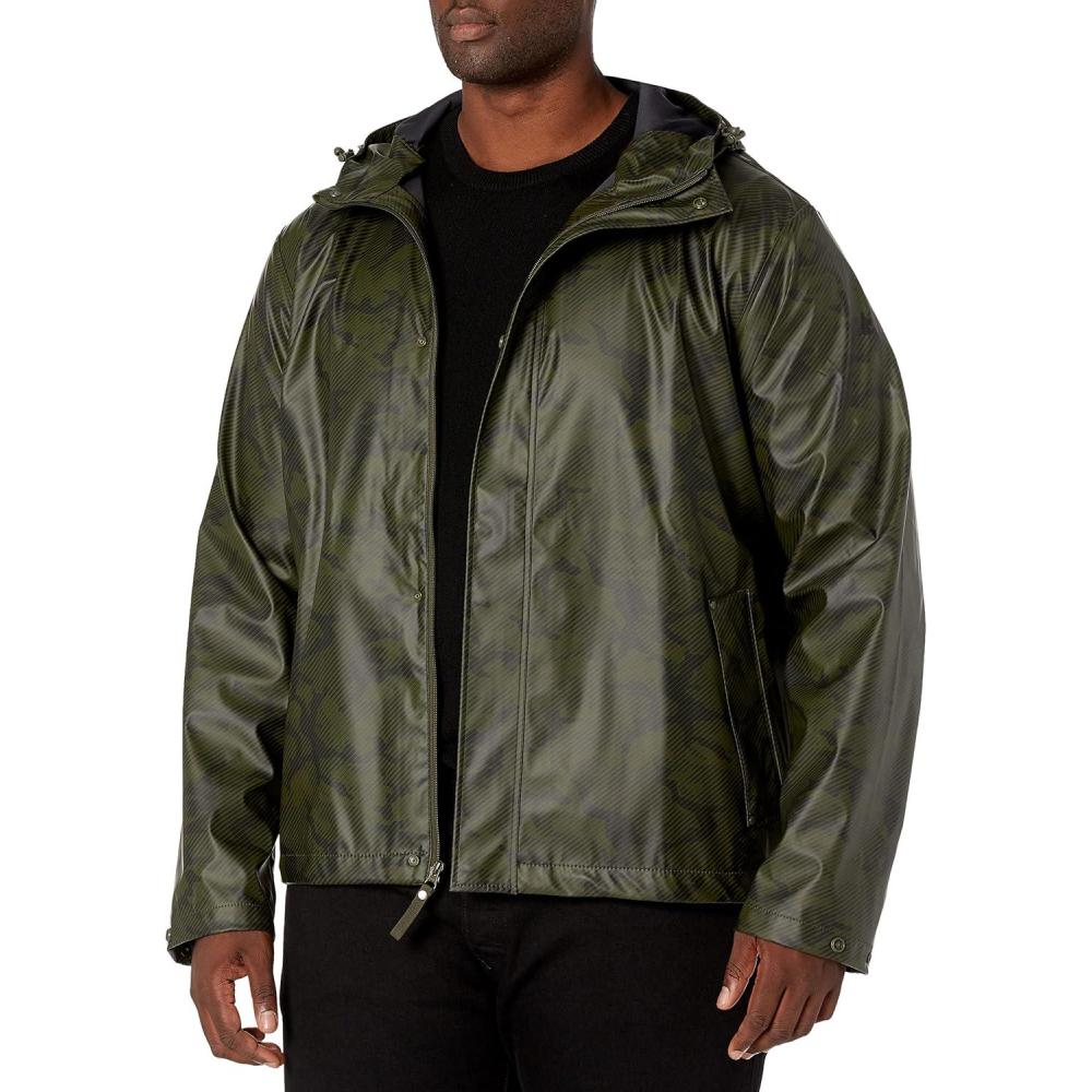 imageHellyHansen mens Moss Hooded Waterproof Windproof Raincoat Jacket444 Forest Camo