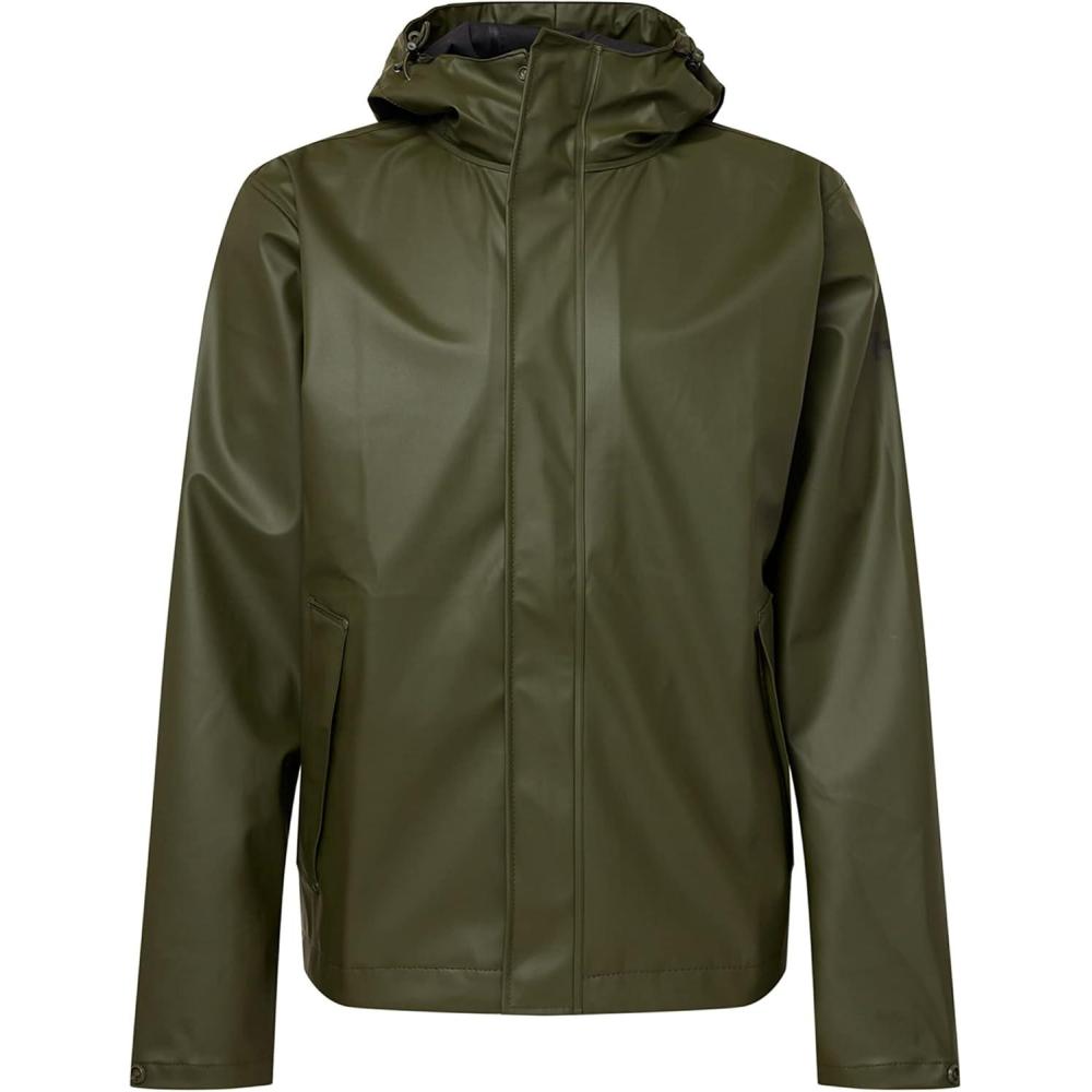 imageHellyHansen mens Moss Hooded Waterproof Windproof Raincoat Jacket469 Forest Nigh