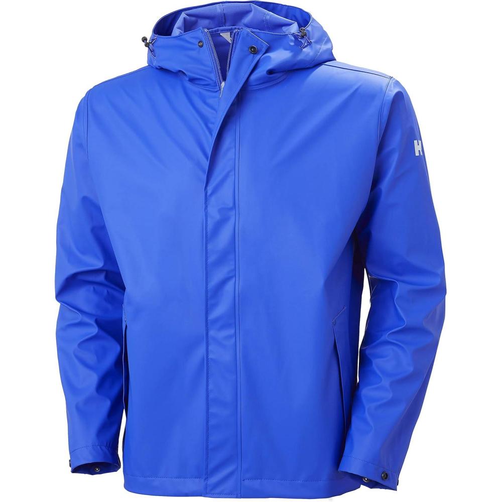 imageHellyHansen mens Moss Hooded Waterproof Windproof Raincoat Jacket514 Royal Blue