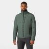 Helly-Hansen Crew Insulator Jacket 2.0 Men Lightweight Warm Sailing Jacket, Water Resistant Windproof Primaloft Insulation(485 Grey Cactus)