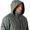 Helly-Hansen Mens Crew Hooded Waterproof Sailing Jacket(485 Grey Cactus)