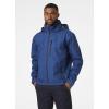 Helly-Hansen Mens Crew Hooded Waterproof Sailing Jacket(606 Deep Fjord)