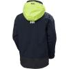 Helly-Hansen Pier 3.0 Coastal Sailing Jacket for Men – Waterproof, Windproof, and Breathable, with Packable Neon Yellow Hood(597 Navy)