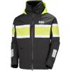 Helly-Hansen Salt Original Jacket – Men’s Sailing Coat Flag Stripe, Waterproof HELLY TECH, Reflective Hood(980 Ebony)