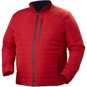 Helly-Hansen Crew Insulator Jacket 2.0 Men Lightweight Warm Sailing Jacket, Water Resistant Windproof Primaloft Insulation(162 Red)