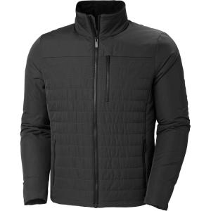 Helly-Hansen Crew Insulator Jacket 2.0 Men Lightweight Warm Sailing Jacket, Water Resistant Windproof Primaloft Insulation(990 Black)