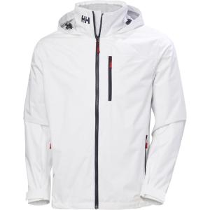 Helly-Hansen Mens Crew Hooded Waterproof Sailing Jacket(001 White)