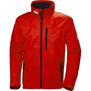 Helly-Hansen Mens Crew Hooded Waterproof Sailing Jacket(147 Cherry Tomato)