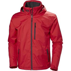 Helly-Hansen Mens Crew Hooded Waterproof Sailing Jacket(162 Red)