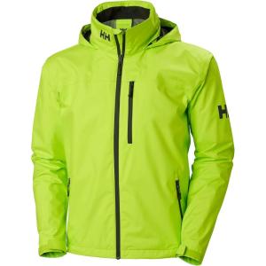 Helly-Hansen Mens Crew Hooded Waterproof Sailing Jacket(402 Azid Lime)