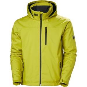 Helly-Hansen Mens Crew Hooded Waterproof Sailing Jacket(452 Bright Moss)
