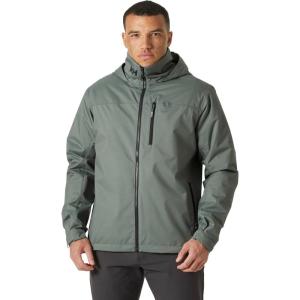 Helly-Hansen Mens Crew Hooded Waterproof Sailing Jacket(485 Grey Cactus)