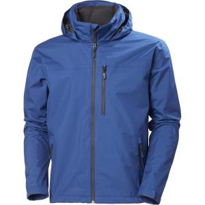 Helly-Hansen Mens Crew Hooded Waterproof Sailing Jacket(606 Deep Fjord)