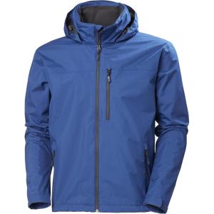 Helly-Hansen Mens Crew Hooded Waterproof Sailing Jacket(Cobalt (543)  Navy (2.0))