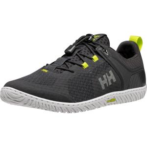 Helly-Hansen Mens HP Foil V2 Lightweight Breathable Sailing Watersports Shoes(980 Ebony/Azid Lime)