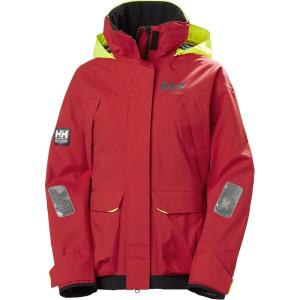 Helly-Hansen Pier 3.0 Waterproof Jackets for Women Featuring Windproof Sailing Fabric and Packable Neon Yellow Hood(222 Alert Red)