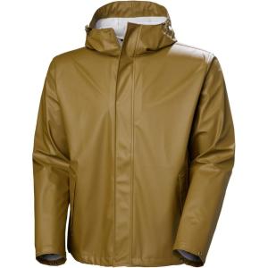 Helly-Hansen mens Moss Hooded Waterproof Windproof Raincoat Jacket(718 Sepia)