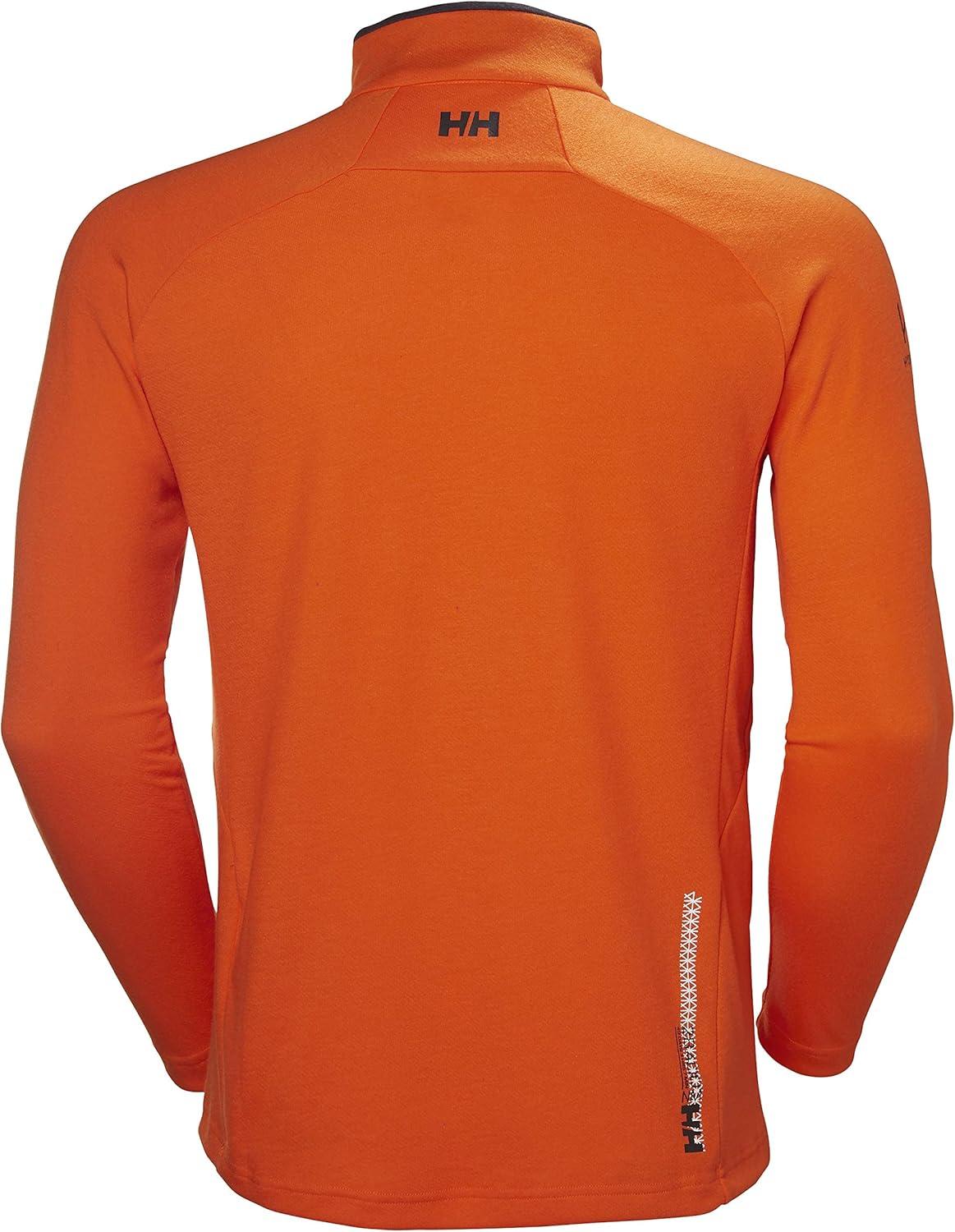 imageHellyHansen 54213 Mens HP 12 Zip Pullover Sweater226 Bright Orange