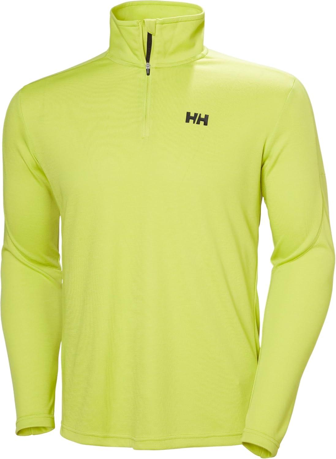 imageHellyHansen 54213 Mens HP 12 Zip Pullover Sweater410 Cyber Lime