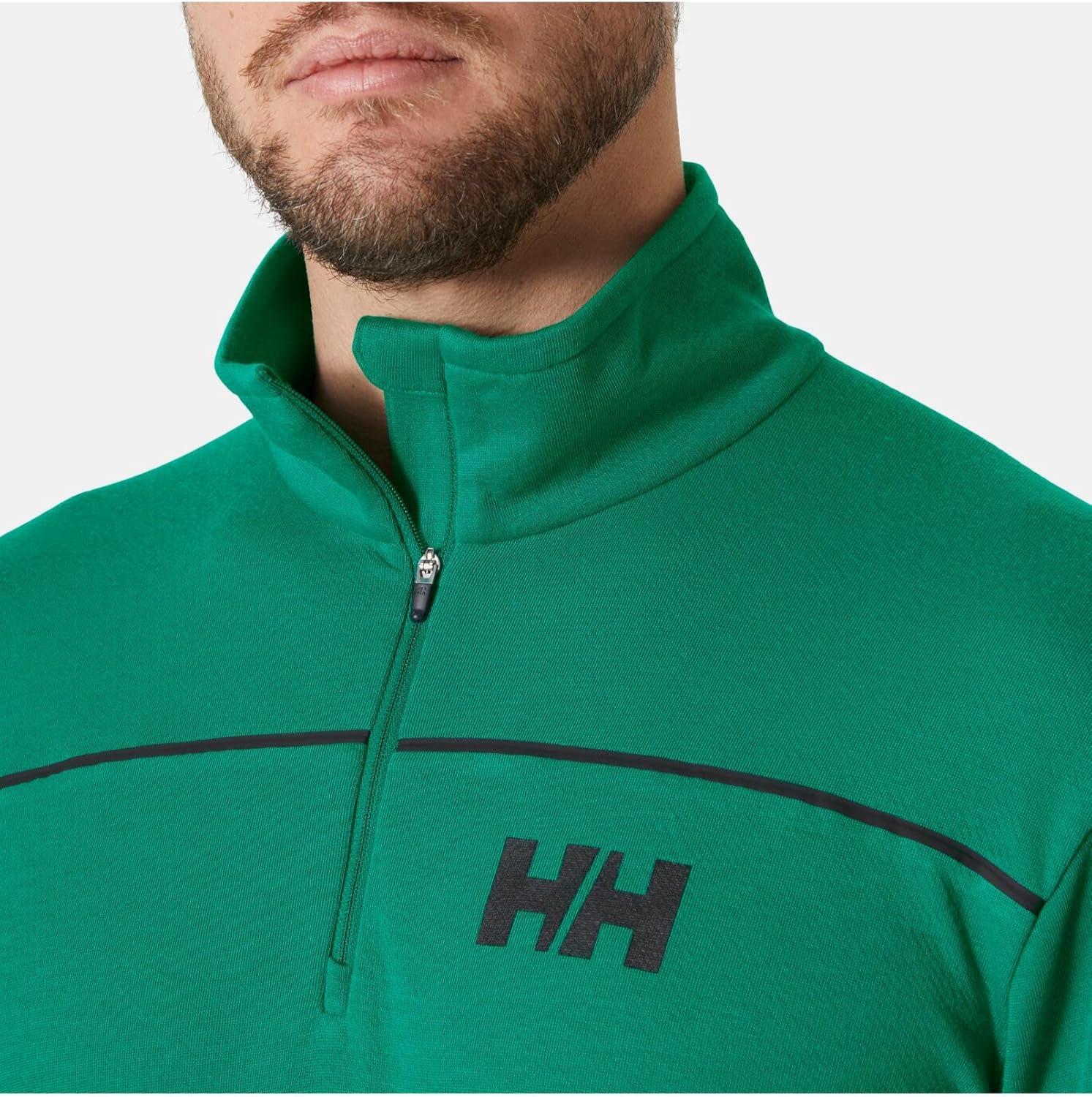 imageHellyHansen 54213 Mens HP 12 Zip Pullover Sweater439 Emerald