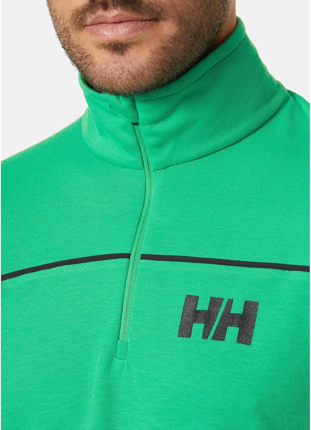 imageHellyHansen 54213 Mens HP 12 Zip Pullover Sweater499 Bright Green